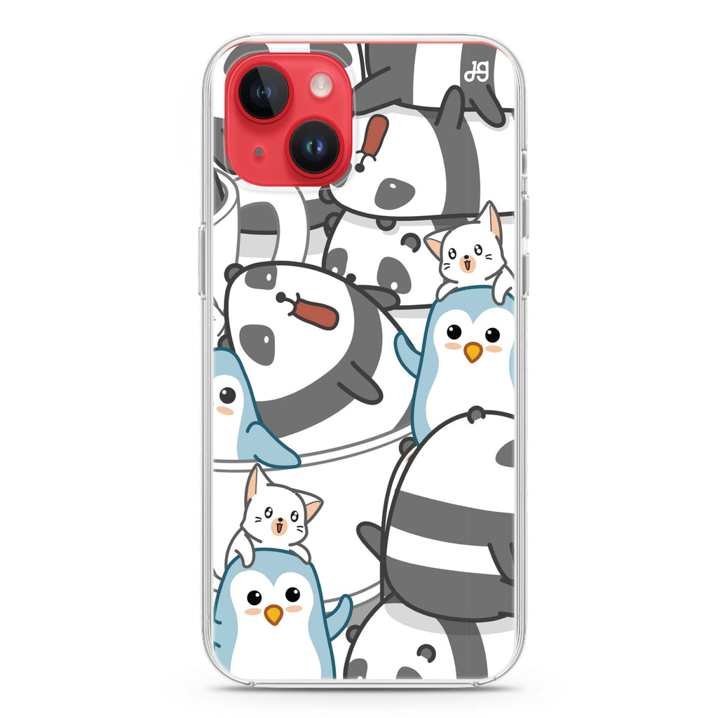Penguin Playmates iPhone 14 水晶透明保護殼