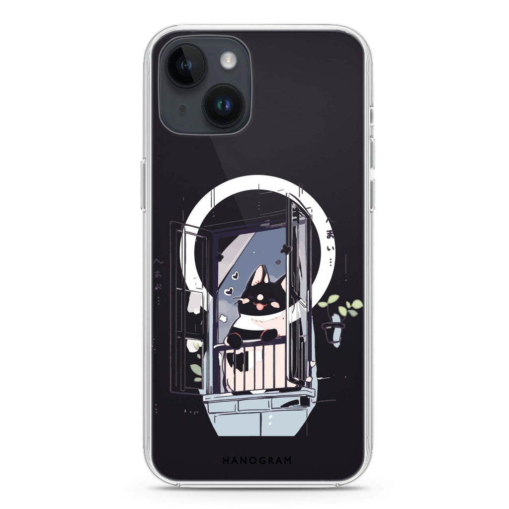 Ledge Lounging Kitty iPhone 14 Magsafe 兼容水晶透明保護殼