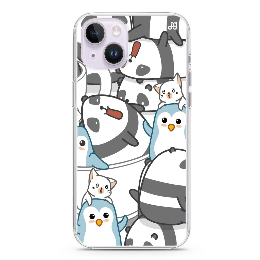 Penguin Playmates iPhone 14 Magsafe 兼容水晶透明保護殼
