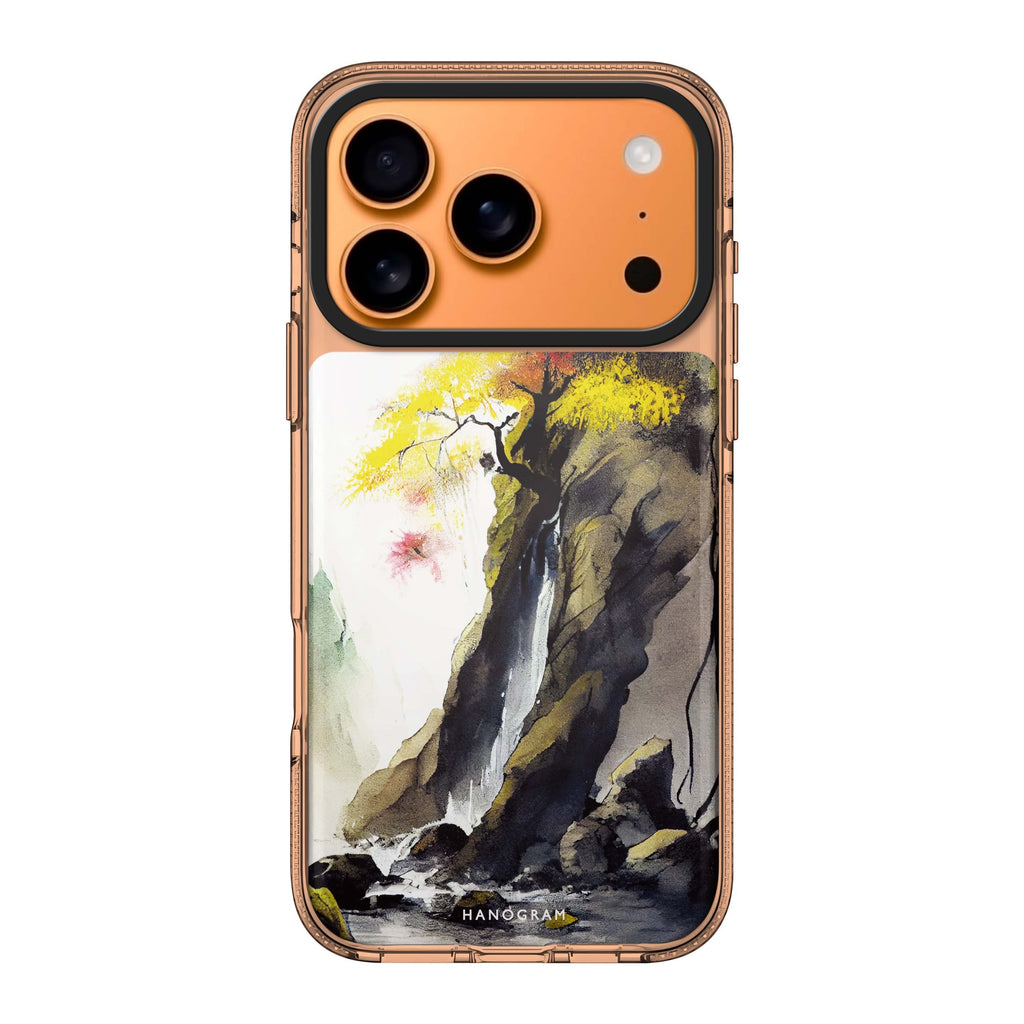 Japanese painting 款式 1 iPhone 17 Pro Max MagSafe 水晶透明保護殼 抽象圖案設計 圖1