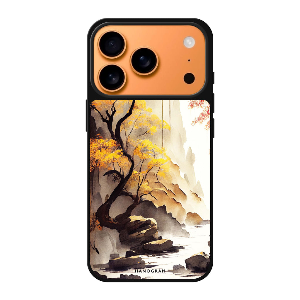 Japanese painting 款式2 抽象藝術 iPhone 17 Pro Max 鏡面手機殼主圖