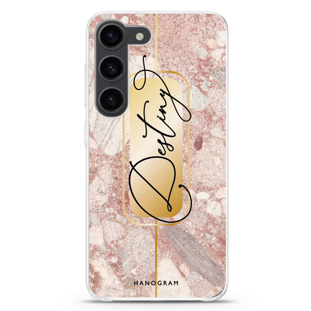 Golden Marble Samsung Galaxy 水晶透明保護殼