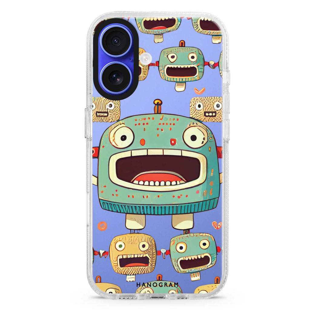 Cute robots 水晶透明保護殼