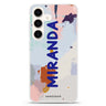 Artistic Marble II Samsung Galaxy S26/S25/S24 可加名字水晶透明保護殼正面展示