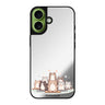 Reflective iPhone 16 Mirror Case –Zen Cat Calm Design