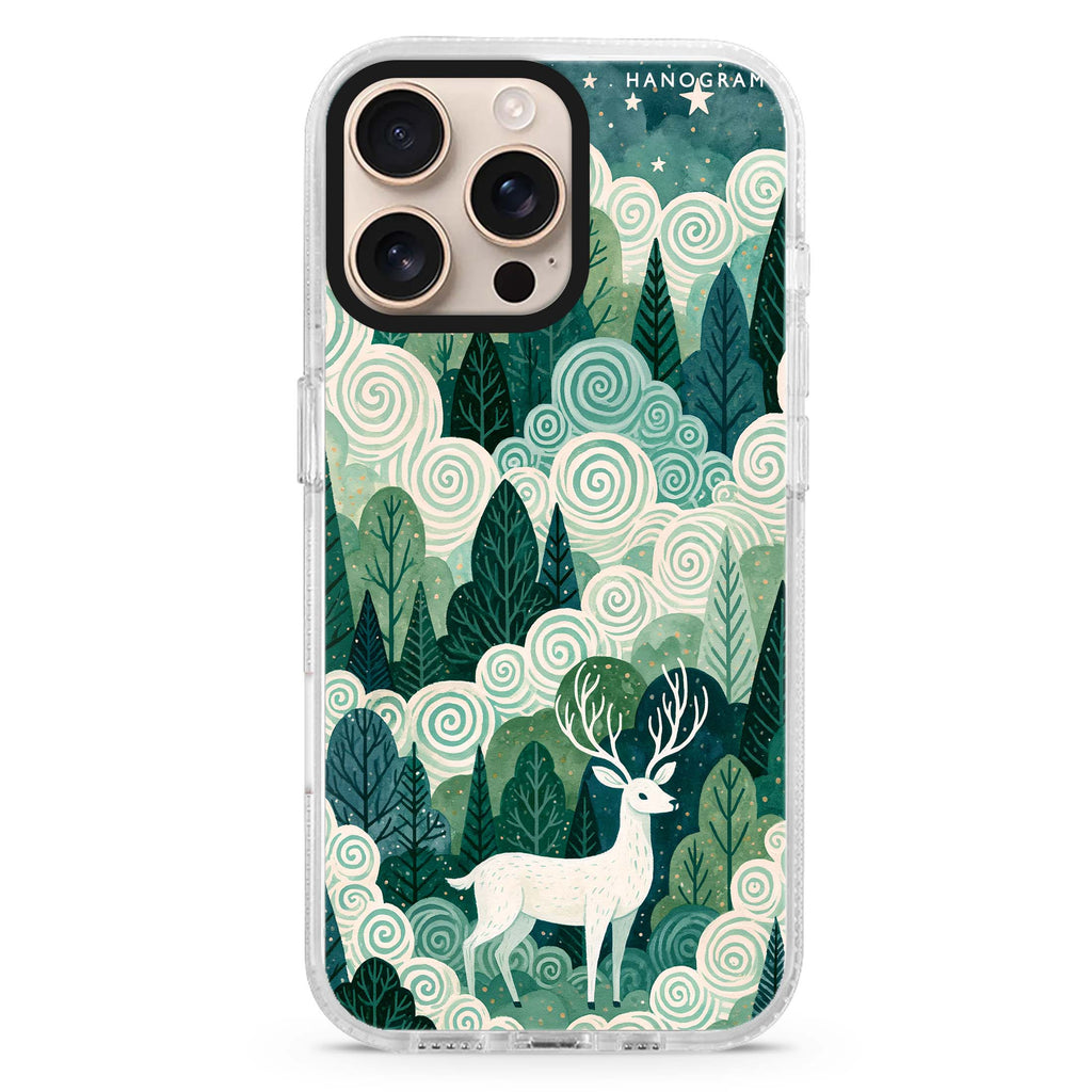 Spiralwood White Stag Magsafe 兼容水晶透明保護殼