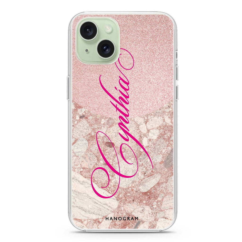 Luxury Marble iPhone 15 plus 水晶透明保護殼