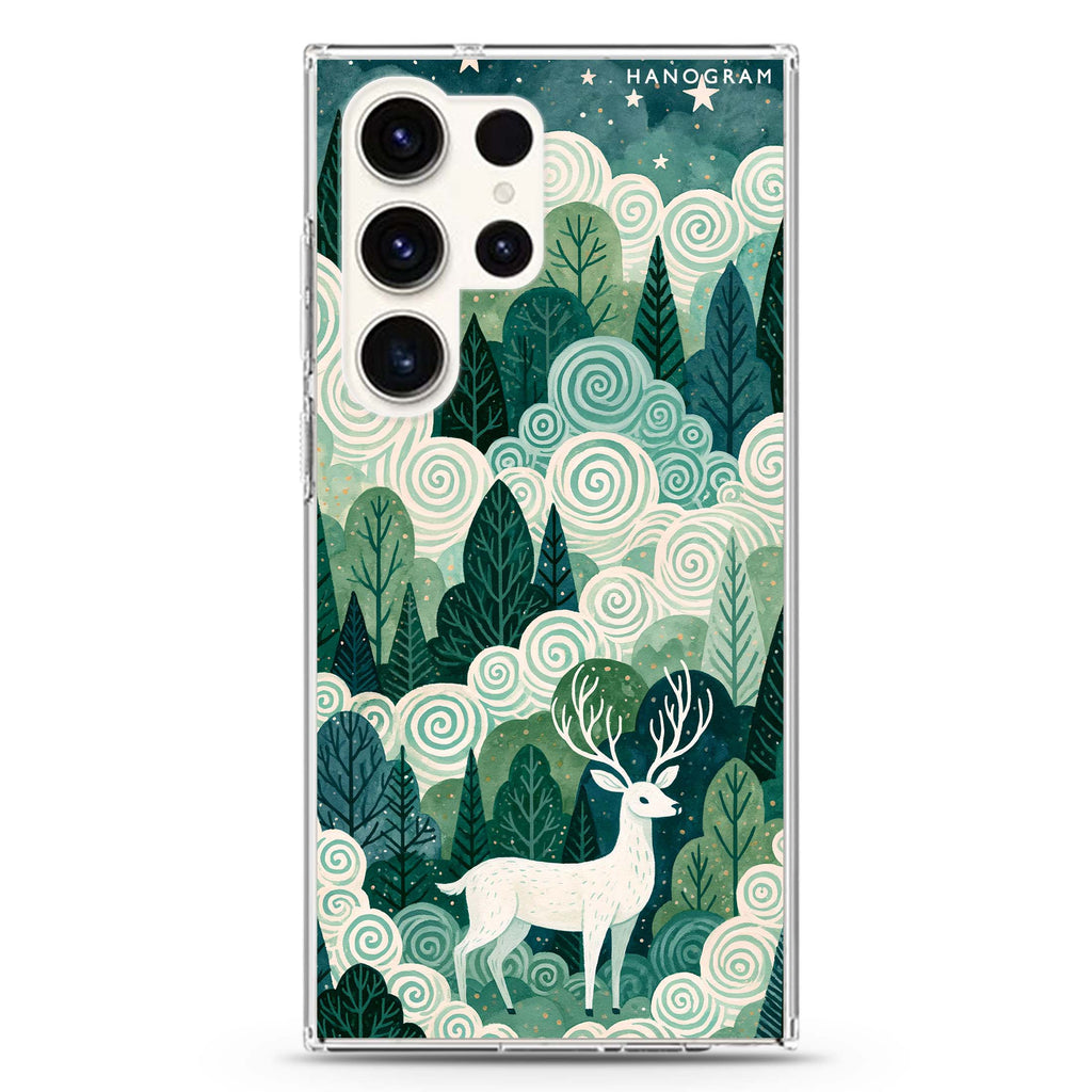 Spiralwood White Stag Samsung Galaxy 水晶透明保護殼