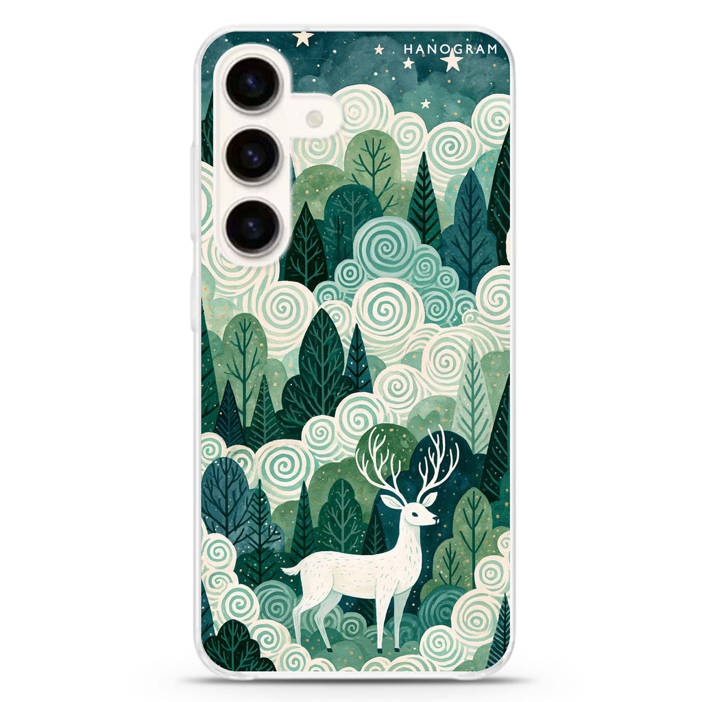 Spiralwood White Stag Samsung Galaxy 水晶透明保護殼
