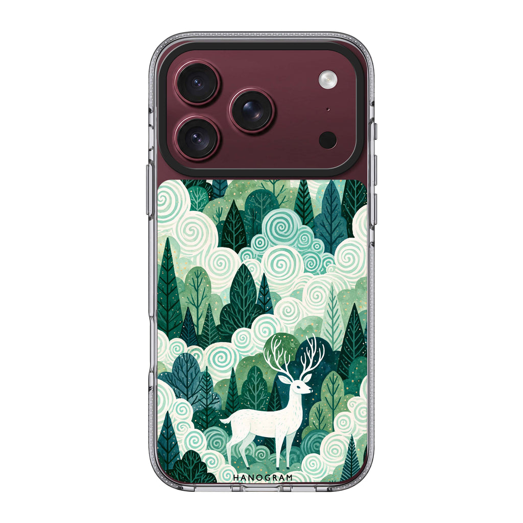 Spiralwood White Stag 水晶透明保護殼