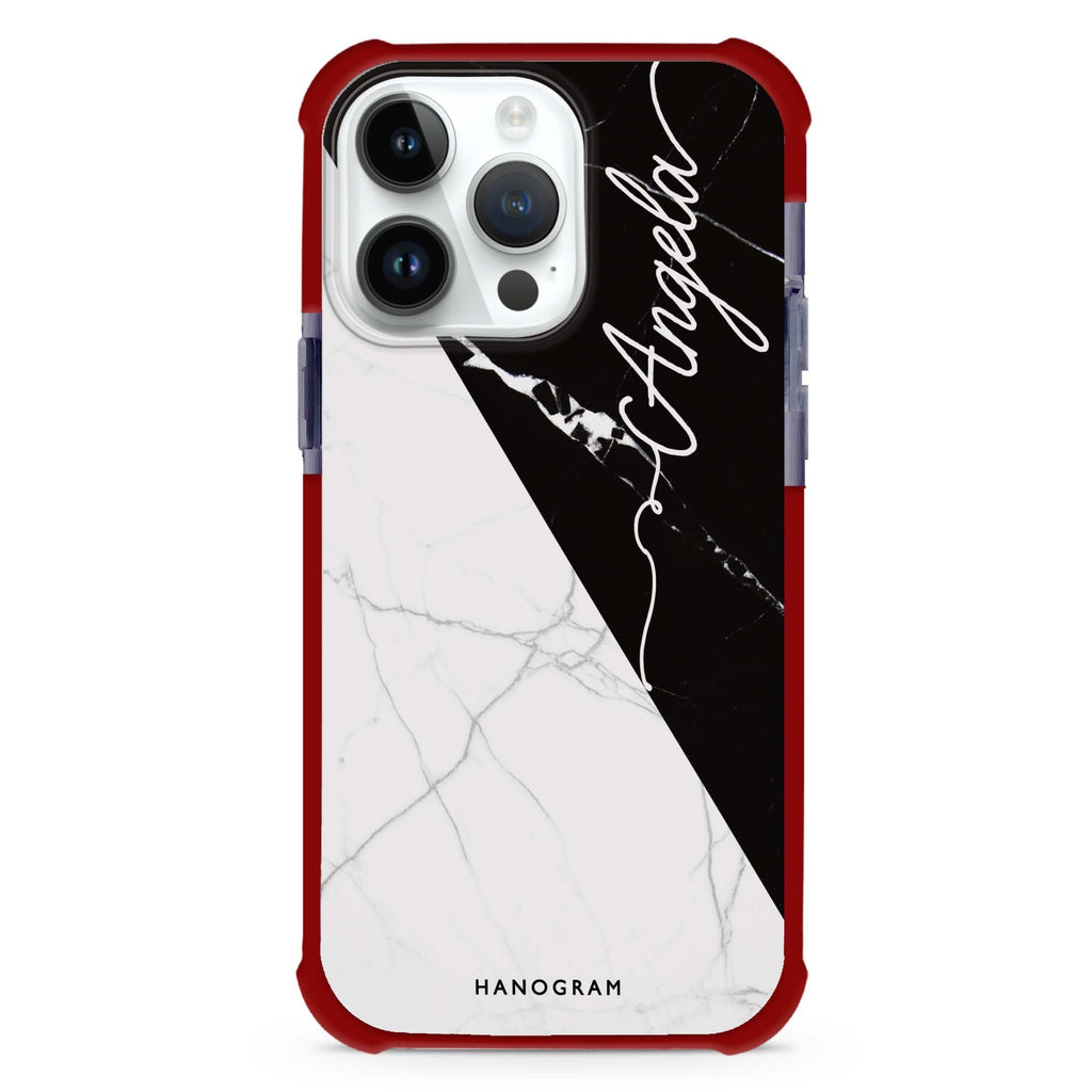 Black And White Marble 超強防摔保護殼