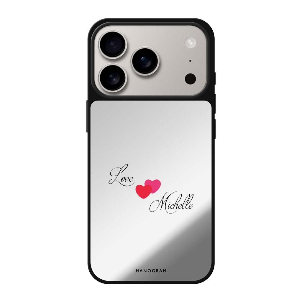 Sweet Heart 款式2 愛心 iPhone 17 Pro Max 鏡面手機殼主圖