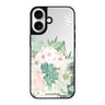Reflective iPhone 16 Mirror Case –Vintage Flowers Design