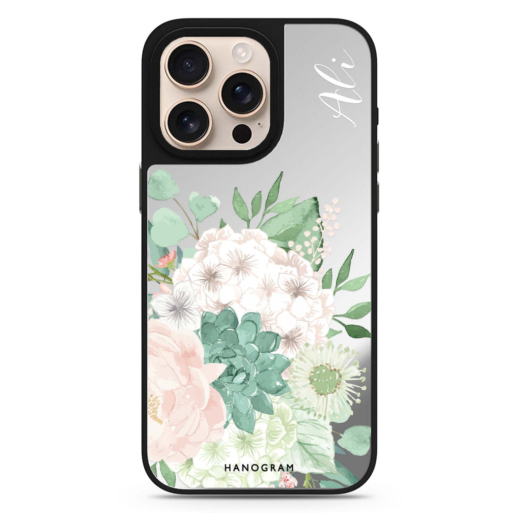 Vintage Flowers 鏡面手機殼