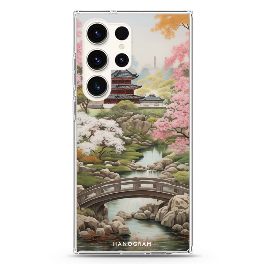 Oriental Blossom Samsung Galaxy Ultra 透明保護殼，適用 S26/S25/S24/S23 Ultra，圖1