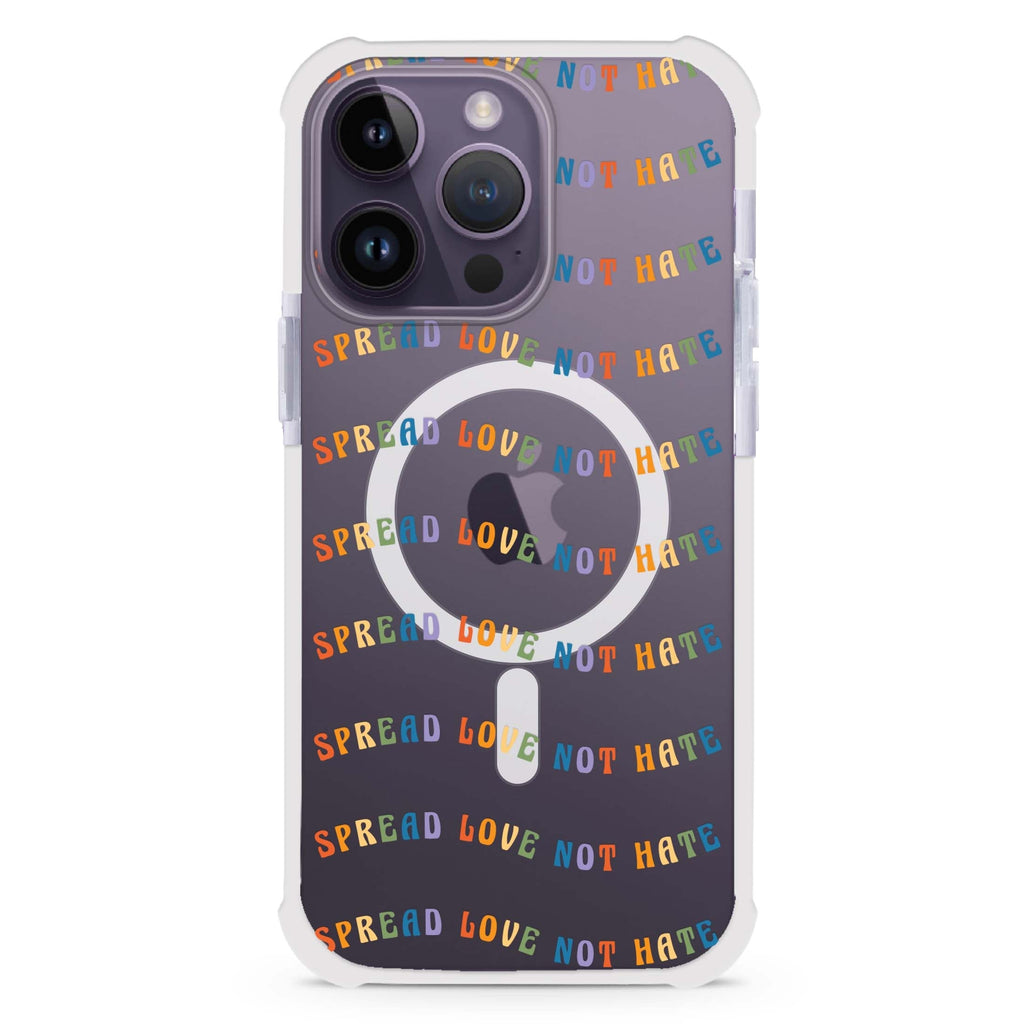 Spread Love not Hate iPhone Magsafe 兼容超強防摔保護殼