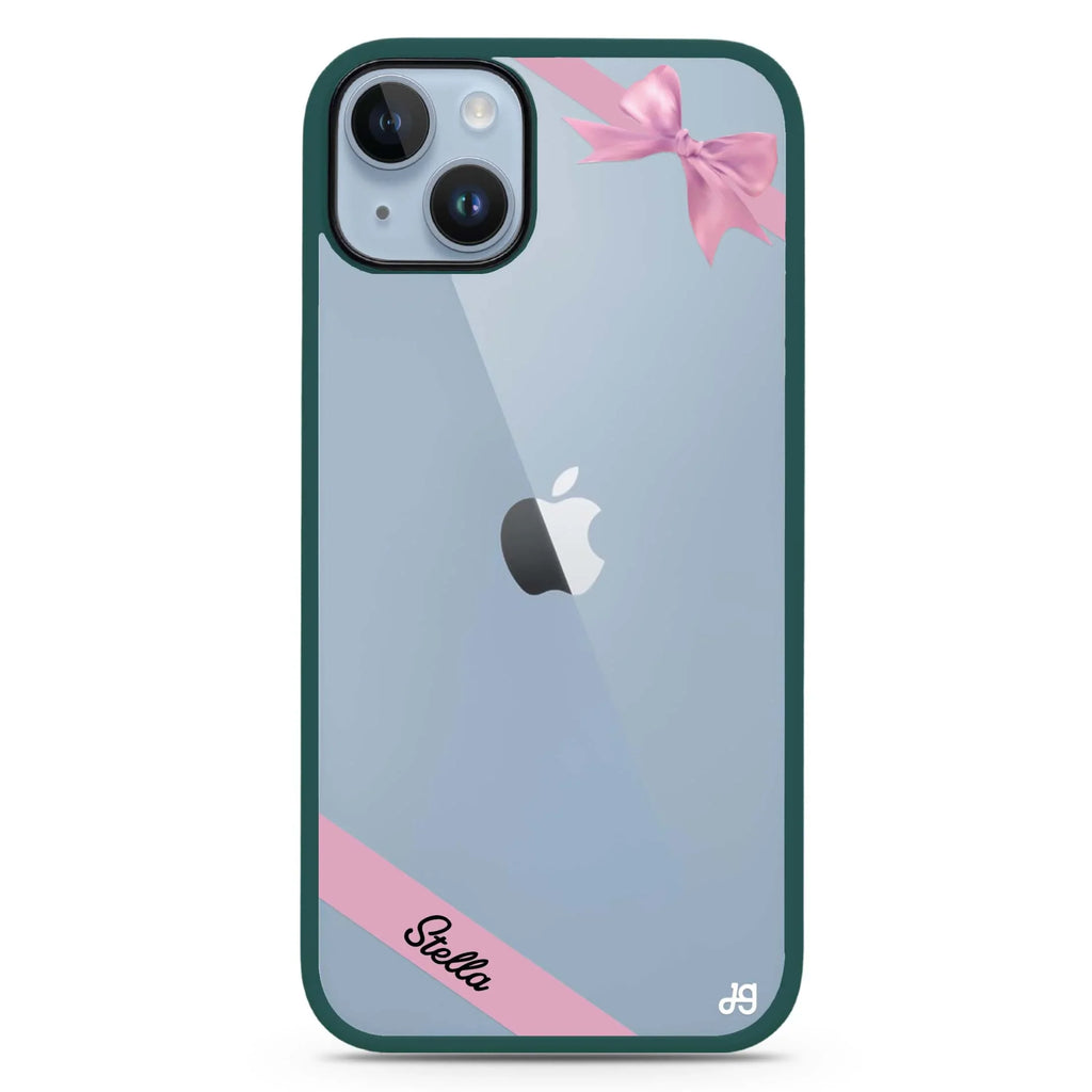 Pink Bow iPhone 15 Plus 防衝擊保護殼