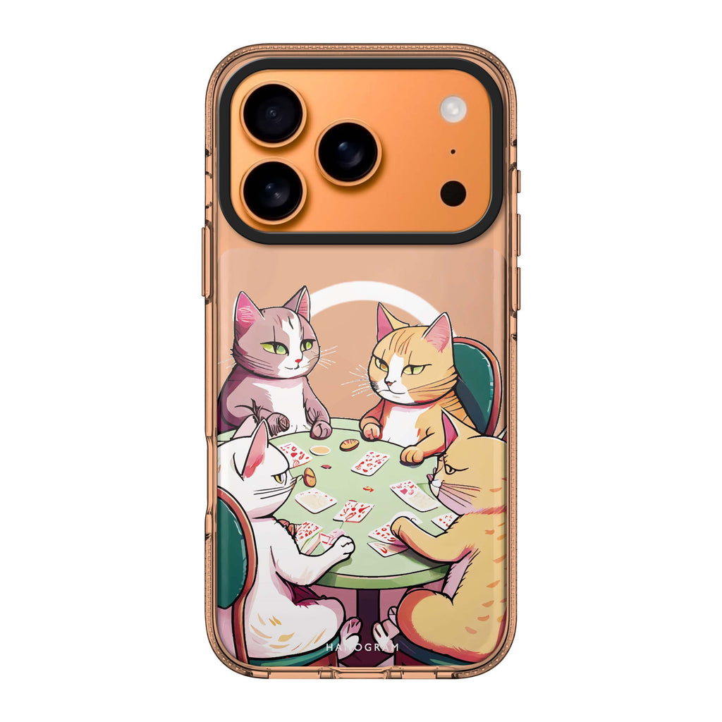 Cats & Game iPhone 17 Pro Max MagSafe 水晶透明保護殼 貓圖案設計 圖1