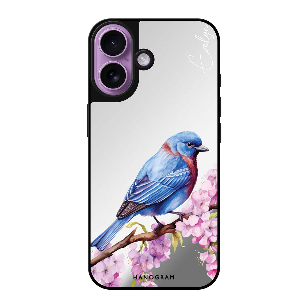 Reflective iPhone 16 Mirror Case –Bunting Blossom Design