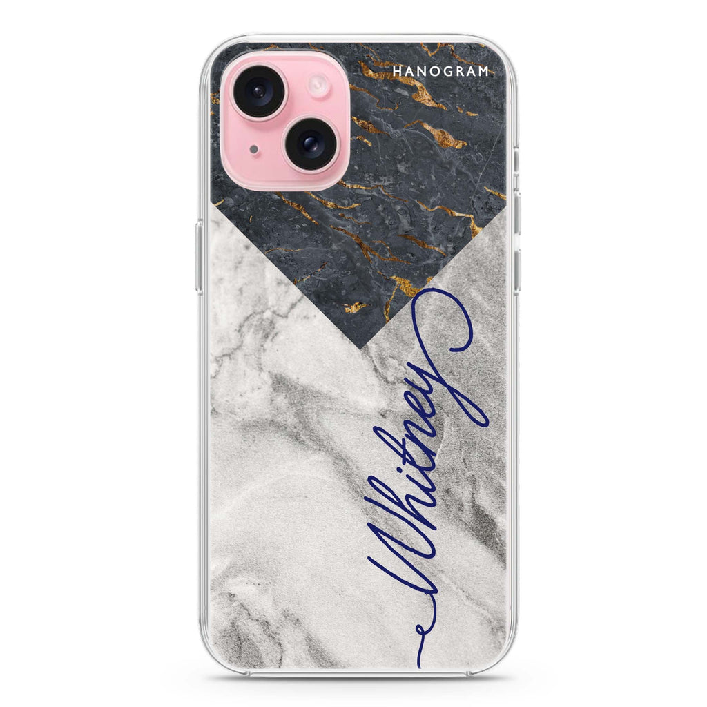 Mix Marble iPhone 15 Magsafe 兼容水晶透明保護殼