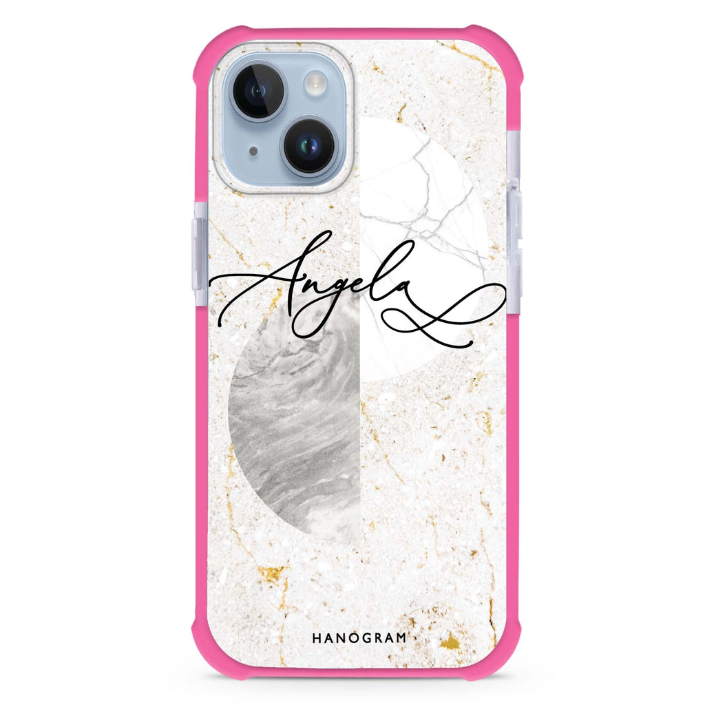 Marble Abstract III iPhone 15 Plus Magsafe 兼容超強防摔保護殼