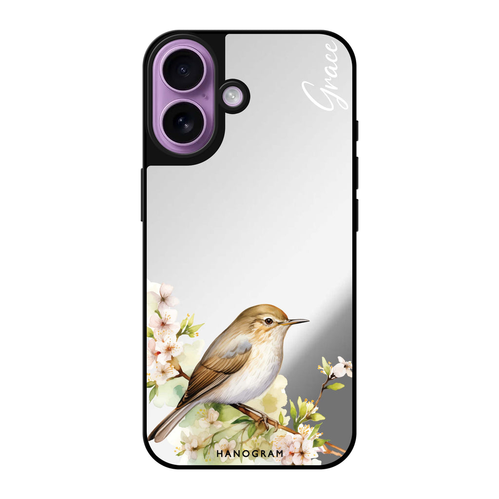Reflective iPhone 16 Mirror Case –Warbler's Haven Design