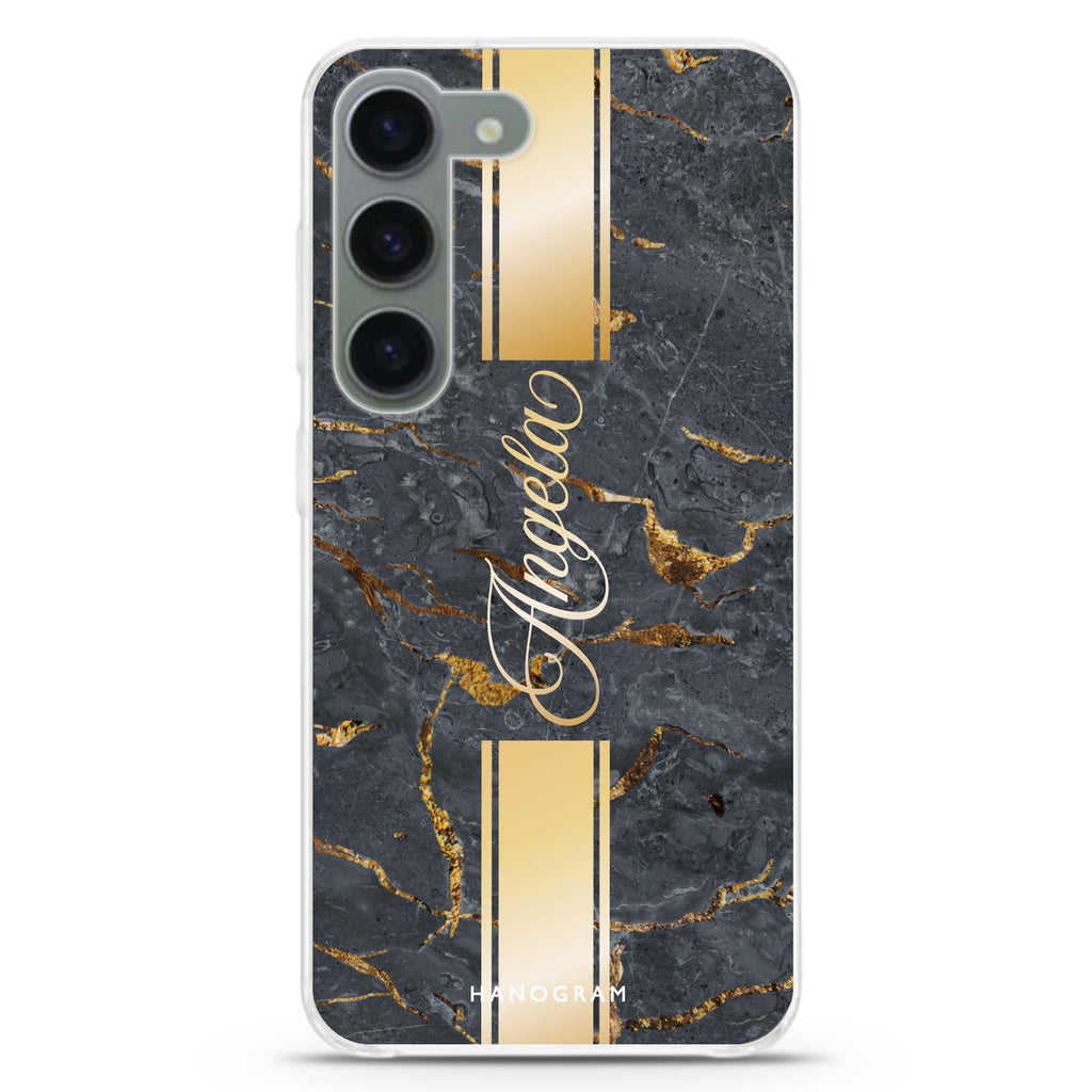 Luxury Gold Marble Samsung Galaxy 水晶透明保護殼
