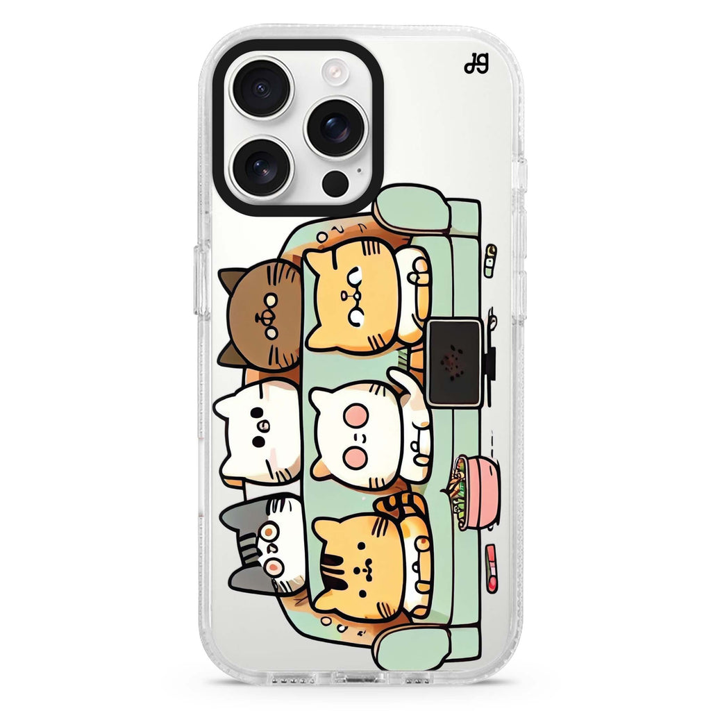 TV Cats Magsafe 兼容水晶透明保護殼