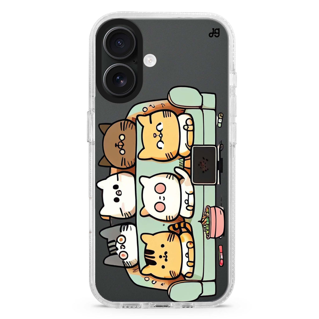 TV Cats Magsafe 兼容水晶透明保護殼