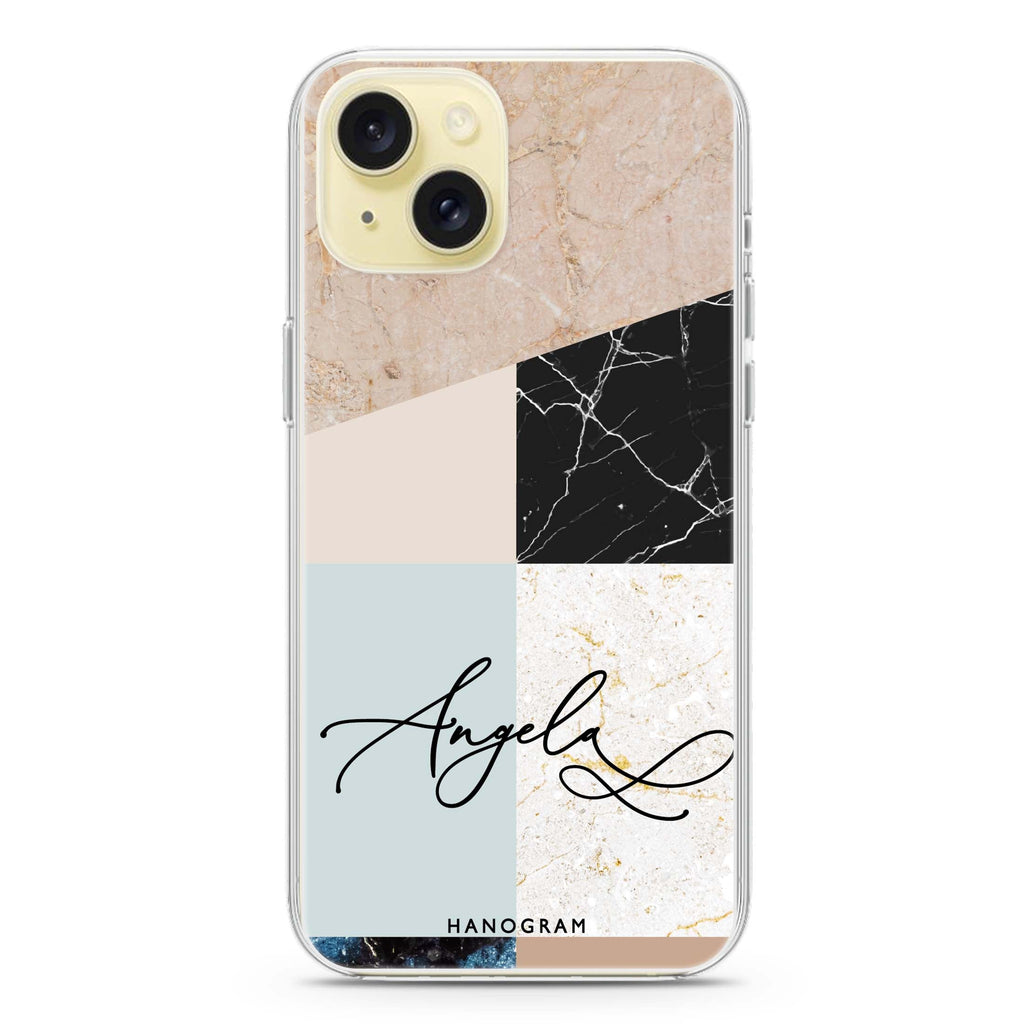 Marble Abstract V iPhone 15 水晶透明保護殼