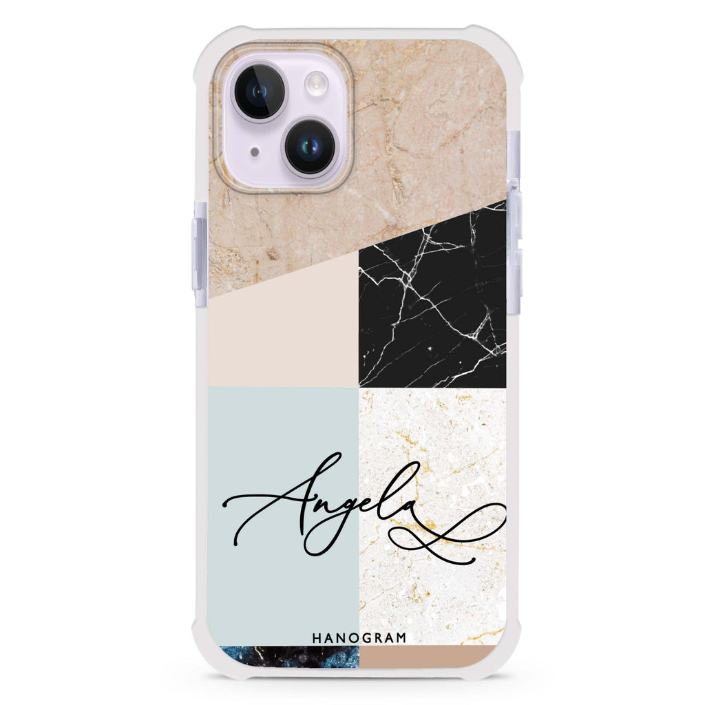 Marble Abstract V iPhone 15 Plus Magsafe 兼容超強防摔保護殼