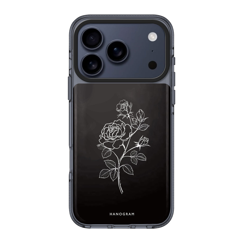 Trinity Rose iPhone 17 Pro Max MagSafe 水晶透明保護殼 花卉圖案設計 圖1