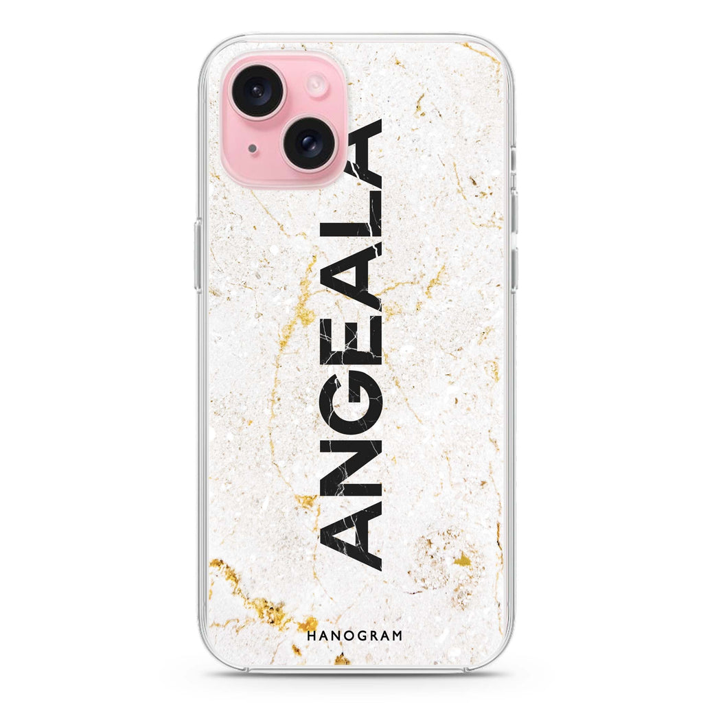 White Marble iPhone 15 水晶透明保護殼