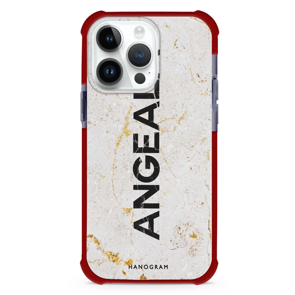 White Marble iPhone Magsafe 兼容超強防摔保護殼