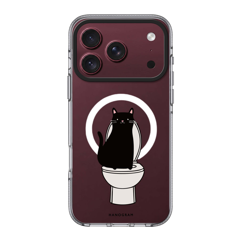 Toilet Cat 水晶透明保護殼