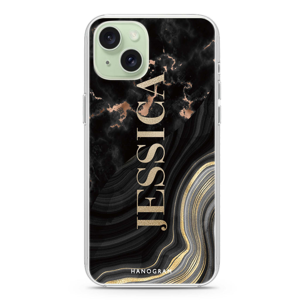Sumptuous Marble iPhone 15 Plus Magsafe 兼容水晶透明保護殼