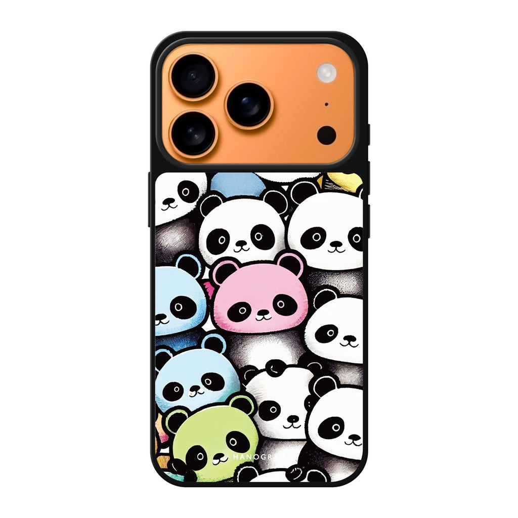 Cute Pandas 熊貓 iPhone 17 Pro Max 鏡面手機殼主圖