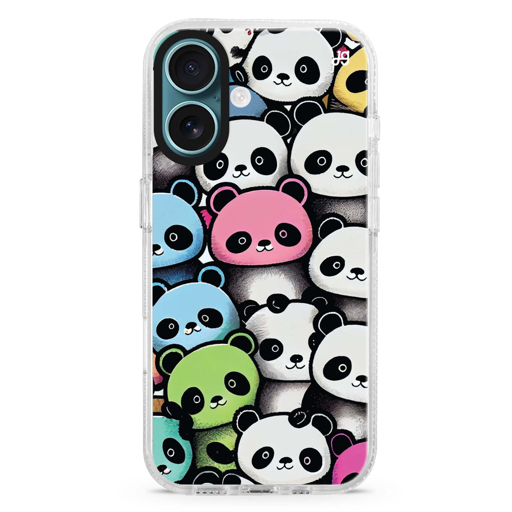 Cute Pandas 水晶透明保護殼