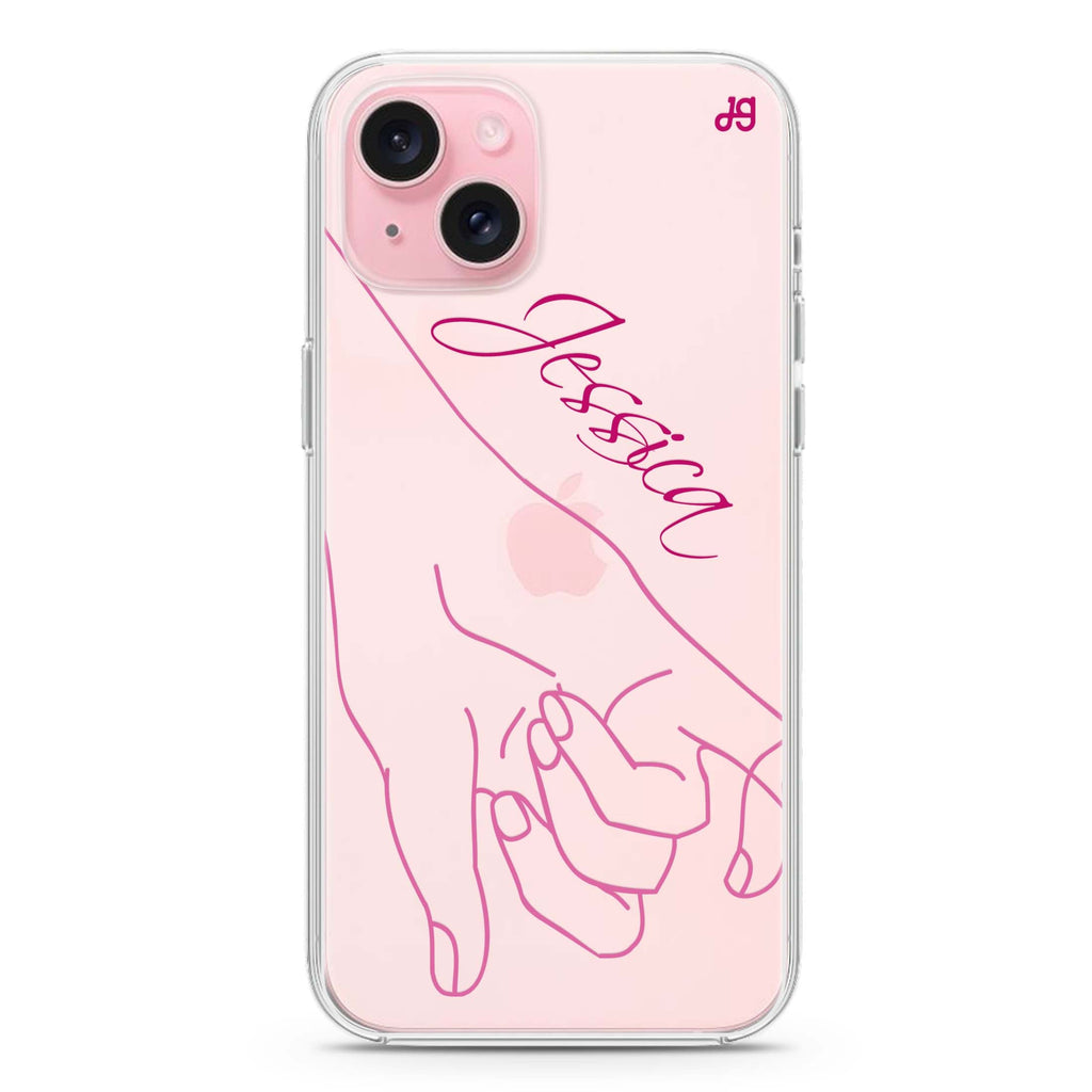 Left Hand Pinky Bump iPhone 15 水晶透明保護殼