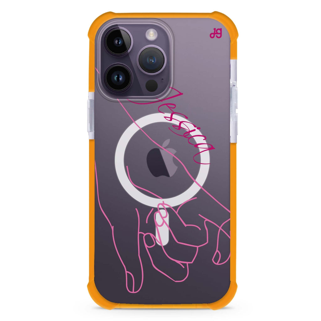 Left Hand Pinky Bump iPhone Magsafe 兼容超強防摔保護殼