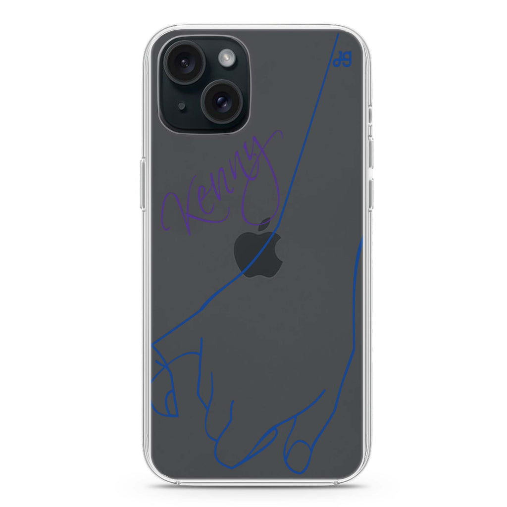 Right Hand Pinky Bump iPhone 15 水晶透明保護殼
