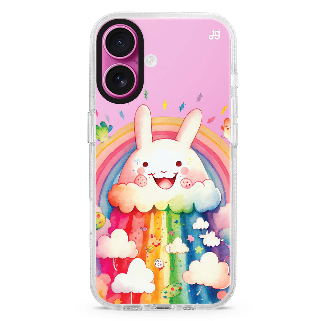 Rainbow Bunny 水晶透明保護殼