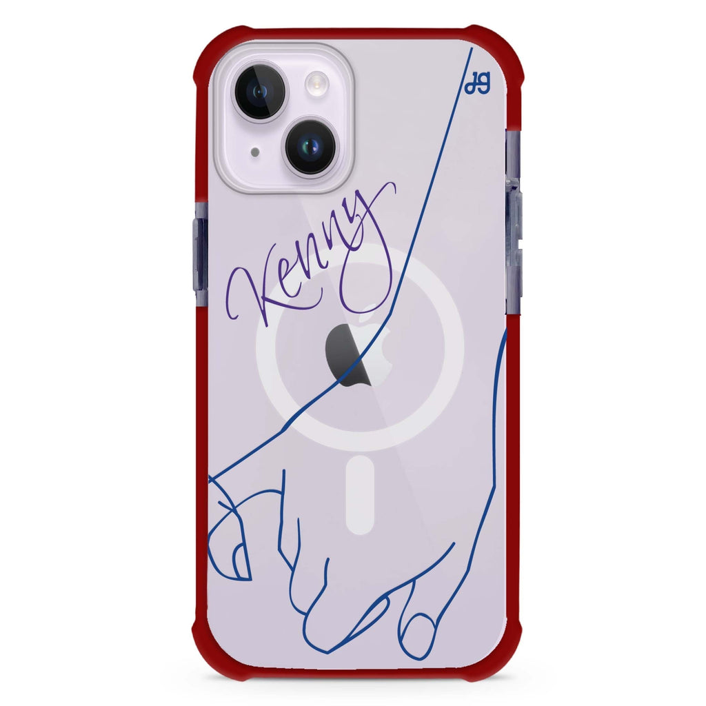 Right Hand Pinky Bump iPhone 15 Plus Magsafe 兼容超強防摔保護殼