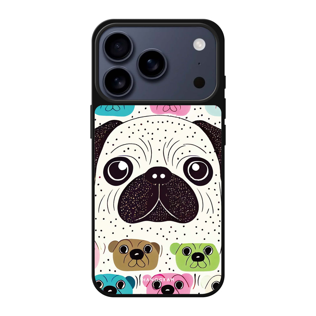 Pug Face 狗狗 iPhone 17 Pro Max 鏡面手機殼主圖