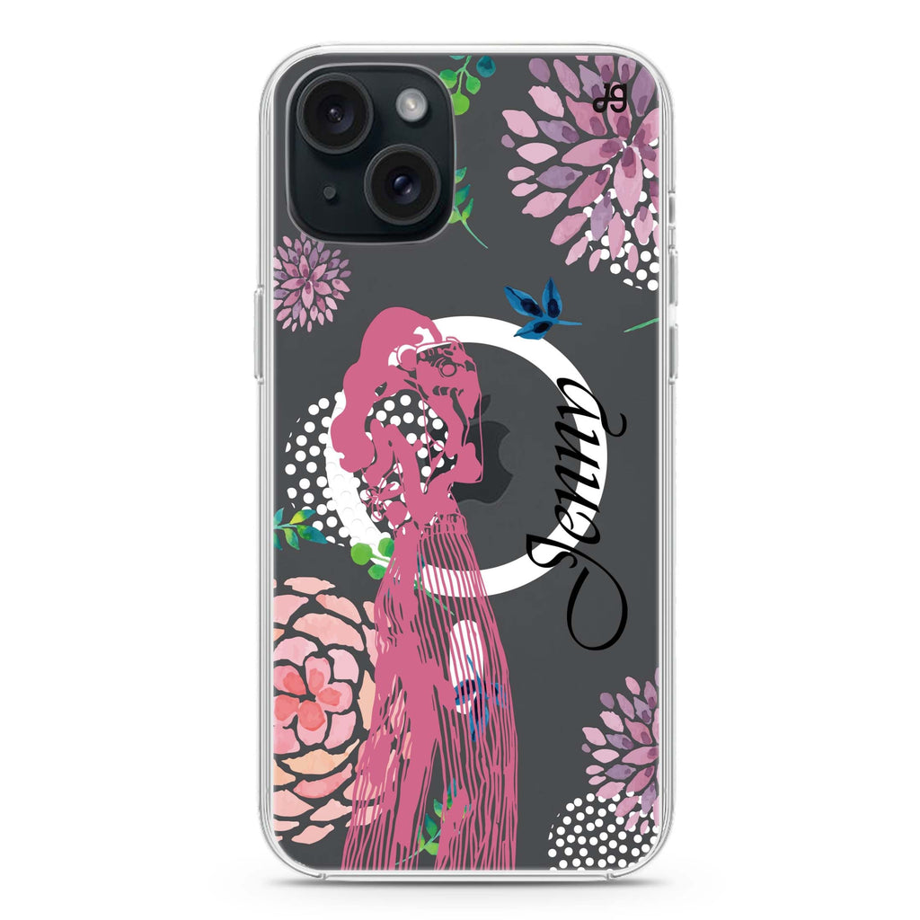 Floral Photography I iPhone 15 Magsafe 兼容水晶透明保護殼