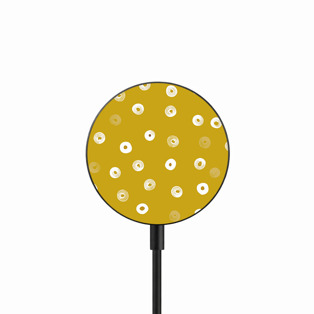 Mustard Circle Dots 25W 磁吸無線充電器