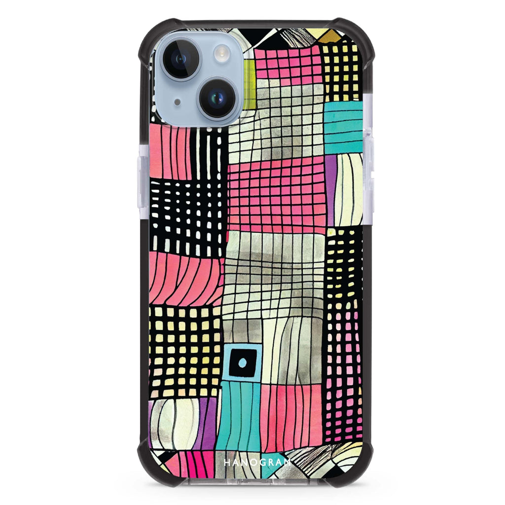 Abstract Checked Pattern 超強防摔保護殼