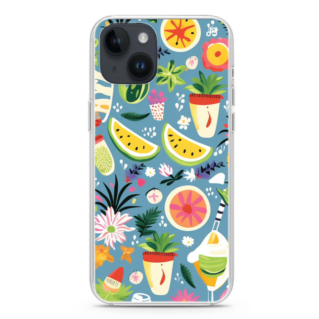 Tropical Treats iPhone 14 Magsafe 兼容水晶透明保護殼