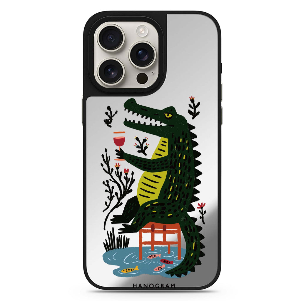 Crocodile in Still Life Magsafe 兼容鏡面手機殼