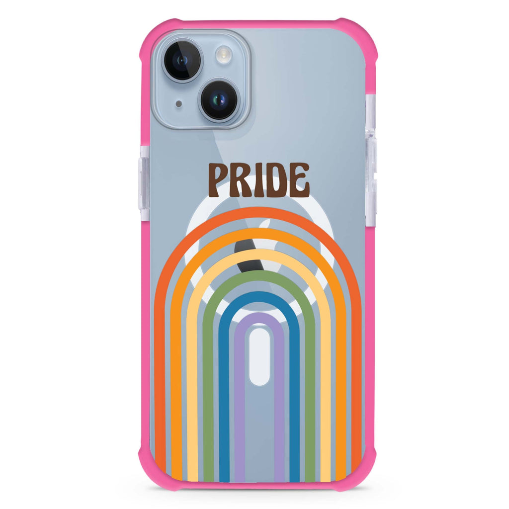 Rainbow Pride iPhone 15 Plus Magsafe 兼容超強防摔保護殼